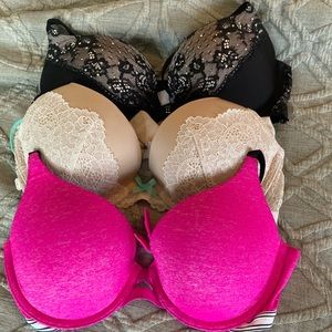 3 Victoria’s Secret Bras 32C